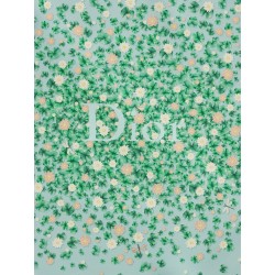 Silk scarf with Water Lily 90 motif
