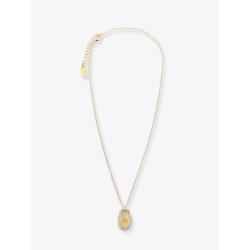 Brass necklace with Dior Médaillon pendant