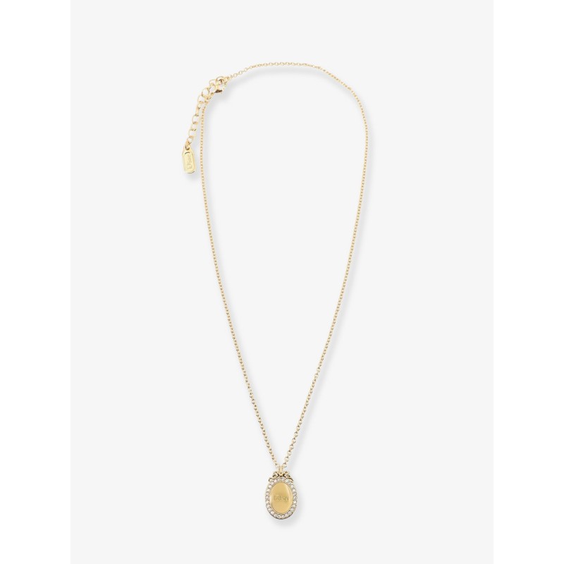 Brass necklace with Dior Médaillon pendant