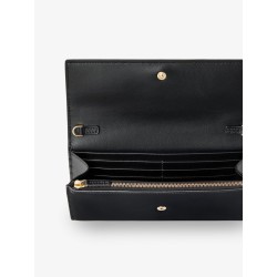 Continental leather crossbody bag