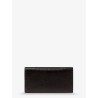 Continental crackled leather wallet
