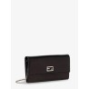 Continental crackled leather wallet