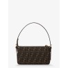 Zip Top Small FF Zucca Fabric shoulder bag
