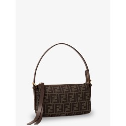 Zip Top Small FF Zucca Fabric shoulder bag