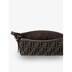Zip Top Small FF Zucca Fabric shoulder bag