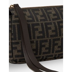 Zip Top Small FF Zucca Fabric shoulder bag