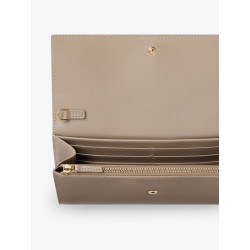 Continental leather crossbody bag