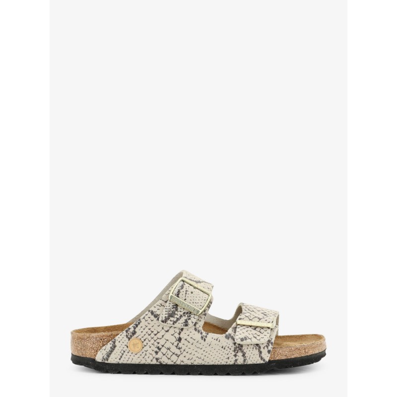 Arizona Snake Oyster Sandals in Python Print Leather
