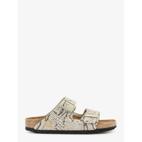 Arizona Snake Oyster Sandals in Python Print Leather