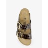 Arizona leather sandals with crocodile print