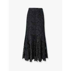 Lace midi skirt