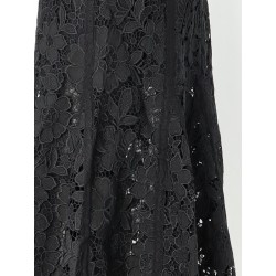 Lace midi skirt