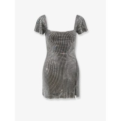 Short tulle dress with rhinestones