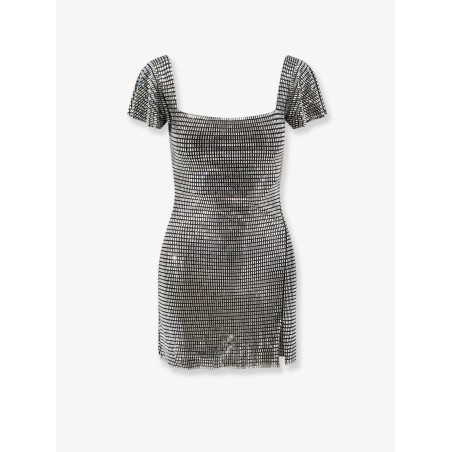 Short tulle dress with rhinestones
