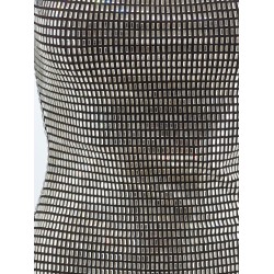 Short tulle dress with rhinestones