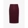 Vinyl midi skirt