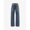 Blue denim jeans with all-over crystals