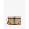 Coated canvas wallet with check pattern