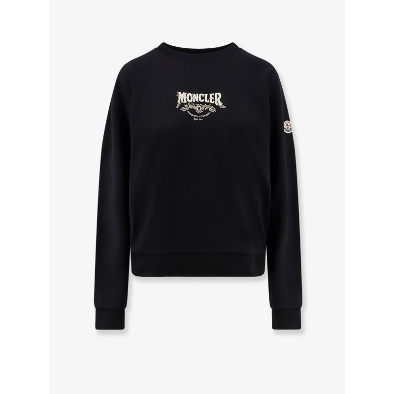 Cotton sweatshirt with front logo