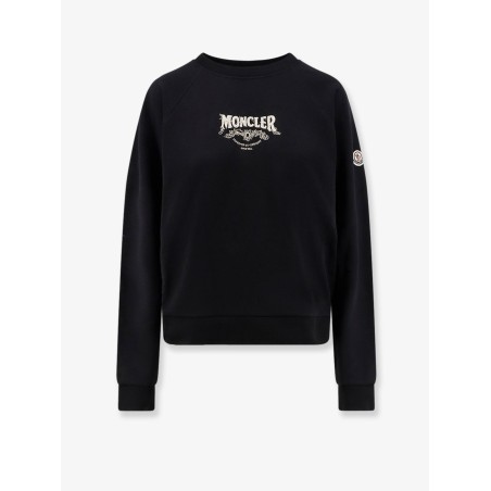 Cotton sweatshirt with front logo