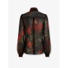 Chiffon shirt with rose print