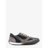 Glide nylon and suede sneakers