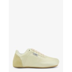 Factory satin sneakers with side logo label