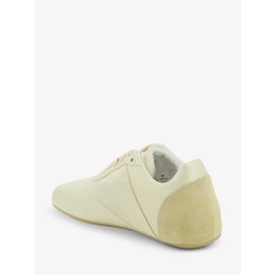 Factory satin sneakers with side logo label
