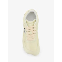 Factory satin sneakers with side logo label