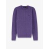 Wool and cashmere cable-knit sweater