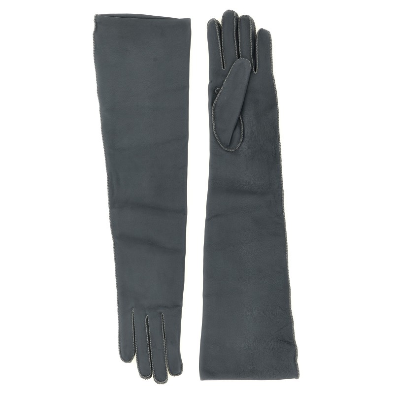 Long leather gloves