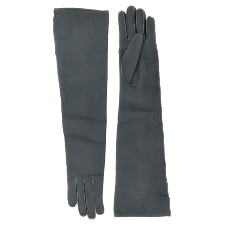 Long leather gloves
