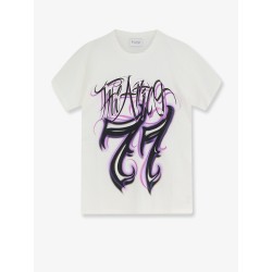 Cotton T-shirt with printed logo on the front