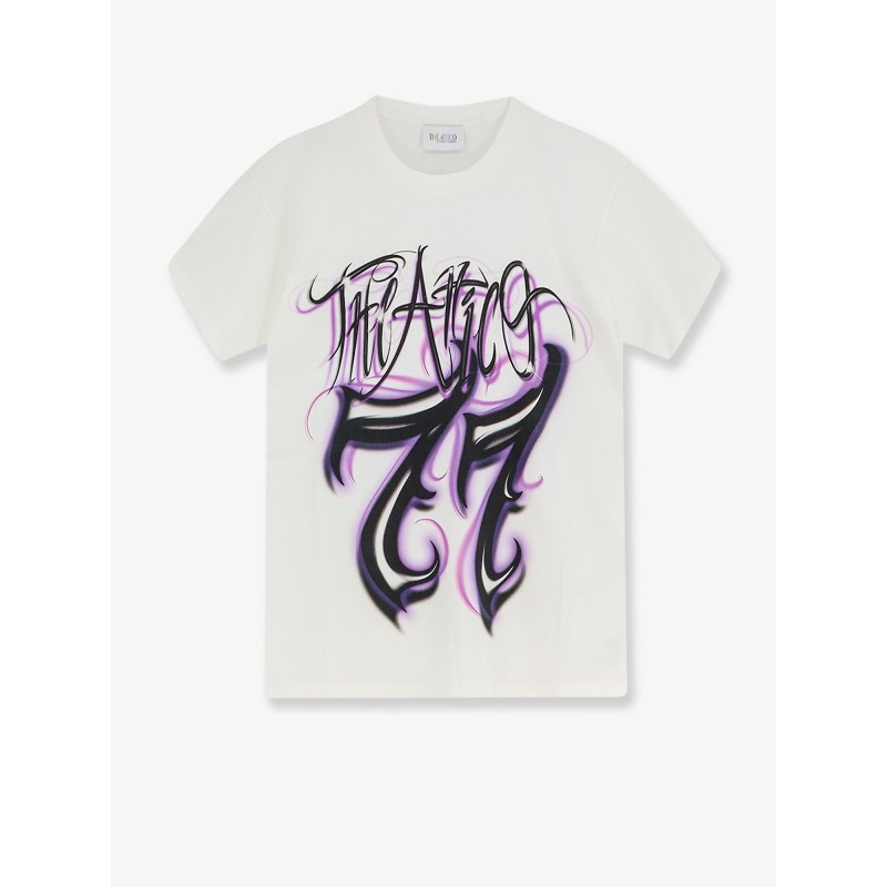 Cotton T-shirt with printed logo on the front