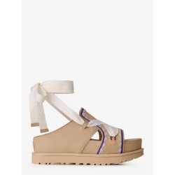Goldenstar Hi Artistitch suede sandals