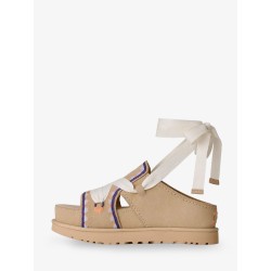Goldenstar Hi Artistitch suede sandals