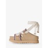 Goldenstar Hi Artistitch suede sandals