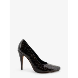 Jerry leather décolleté with croco print