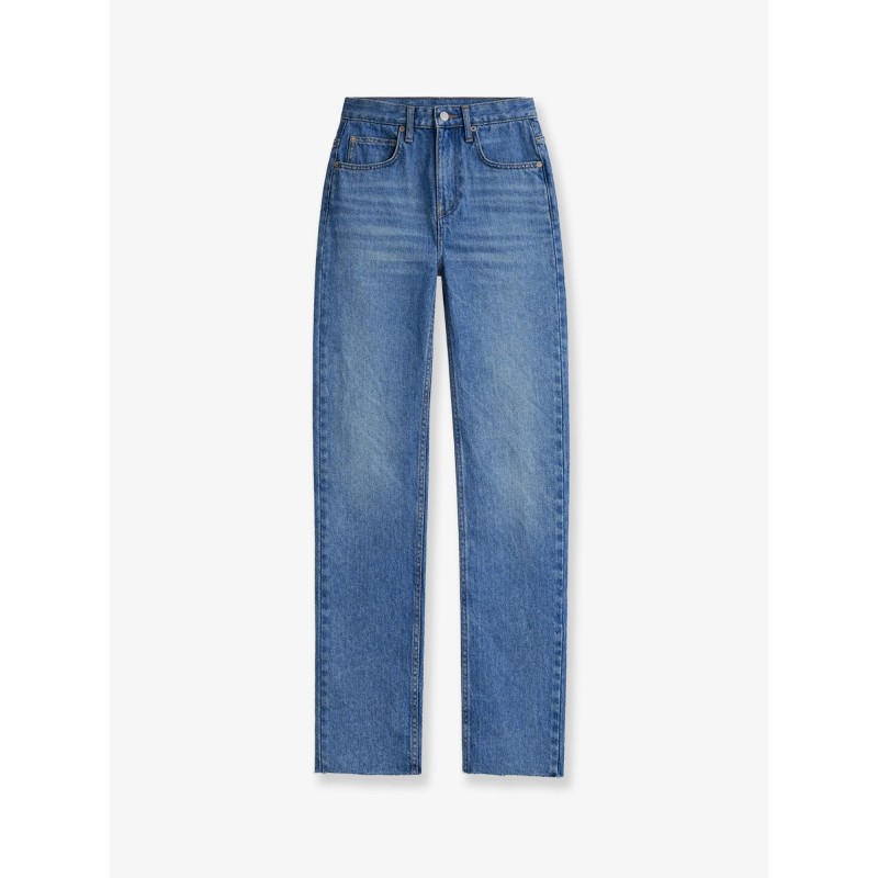 Blue denim jeans