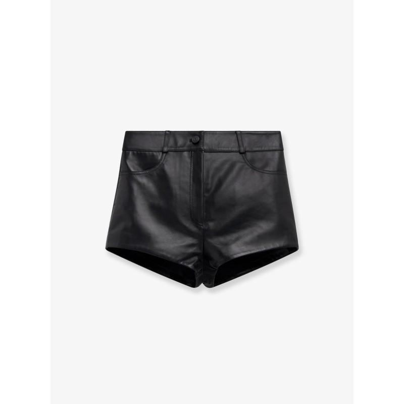 Loen leather shorts