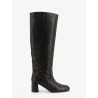 Black leather boots