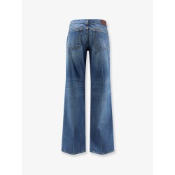 Blue denim jeans