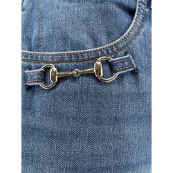 Blue denim jeans