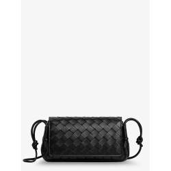 Notturno clutch bag with leather shoulder strap