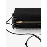 Notturno clutch bag with leather shoulder strap