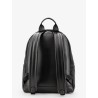 Suede backpack with maxi zip on the front