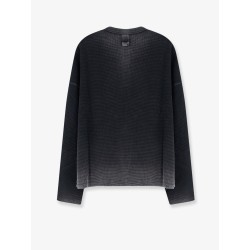 Cotton Henley T-shirt with a washed-out effect