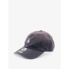 Cotton cap with embroidered logo on the front