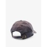 Cotton cap with embroidered logo on the front