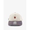 Cotton hat with embroidered logo on the front